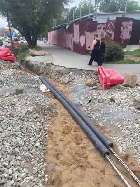 Прокладка линии 600В